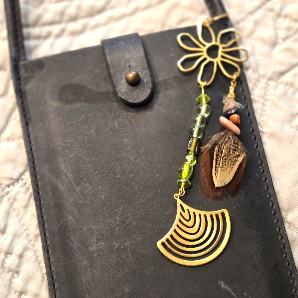 Handmade Boho Purse Charm Charms